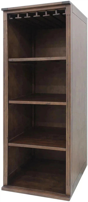 Vinotemp - 162 Bottle Dark Walnut Tall Wood Wrap Cabinet - VT‐WRAPCAB24