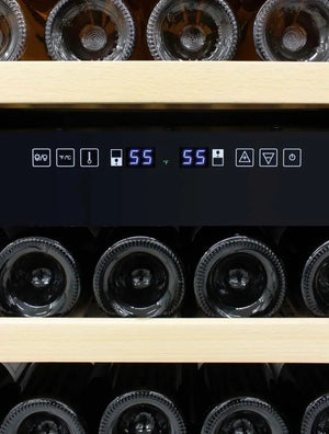 Vinotemp - 168 Dual-Zone Garage Wine Cooler - EL‐168GFEB