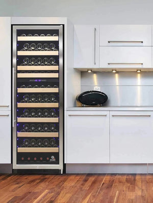 Vinotemp - 168 Dual Zone Wine Cooler - EL‐168WCST