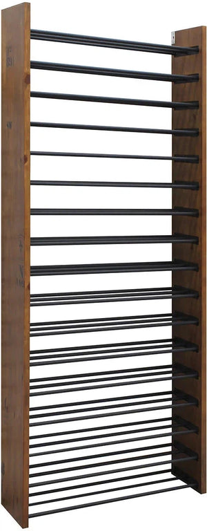 Vinotemp - 17 Horizontal Display Rack With Wood Sides - EP‐HZWALL2D