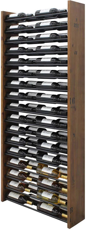 Vinotemp - 17 Horizontal Display Rack With Wood Sides - EP‐HZWALL2D