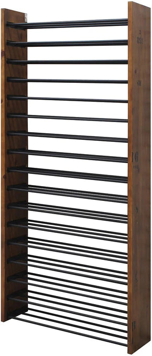 Vinotemp - 17 Horizontal Display Rack With Wood Sides - EP‐HZWALL2D