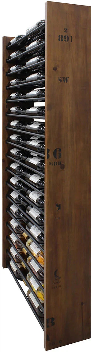 Vinotemp - 17 Horizontal Display Rack With Wood Sides - EP‐HZWALL2D