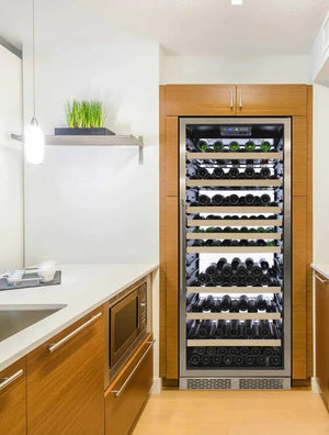 Vinotemp - 173 Bottle White Single-Zone Wine Cooler - EL‐300DSWL