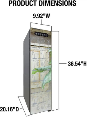 Vinotemp - 18 Bottle Dual-Zone Thermoelectric Wine Cooler - EL‐18TEDCS