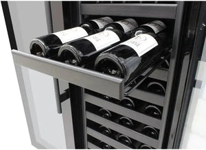 Vinotemp - 180 Bottle 36" Double Door Wine Cooler - EL‐36TD180