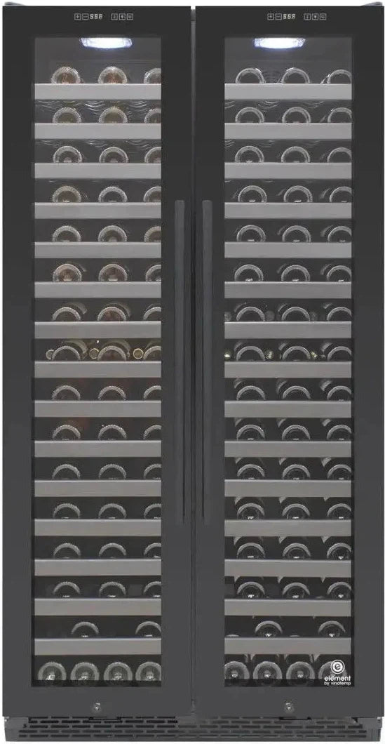 Vinotemp - 180 Bottle 36" Double Door Wine Cooler - EL‐36TD180