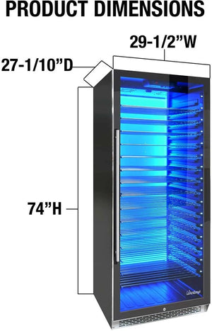 Vinotemp - 188 Bottle Commercial Wine Cooler - EL‐300COMM