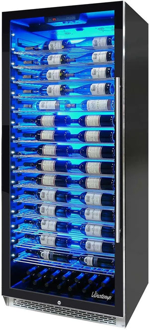 Vinotemp - 188 Bottle Commercial Wine Cooler Left Hinge - EL‐300COMM‐L