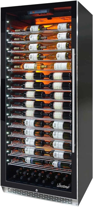 Vinotemp - 188 Bottle Commercial Wine Cooler Left Hinge - EL‐300COMM‐L