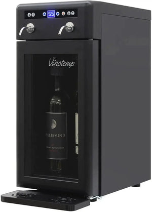 Vinotemp - 2 Bottle Wine Dispenser Black - VT‐WD002‐BLK