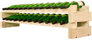 Vinotemp - 2 x 12 Bottle Modular Wine Rack Natural - EP‐4472‐24‐C