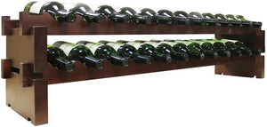 Vinotemp - 2 x 12 Bottle Modular Wine Rack Stained - EP‐4472‐24S‐C