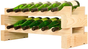 Vinotemp - 2 x 6 Bottle Modular Wine Rack Natural - EP‐4472‐12‐C