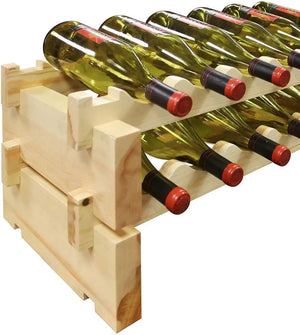 Vinotemp - 2 x 6 Bottle Modular Wine Rack Natural - EP‐4472‐12‐C