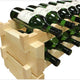 Vinotemp - 2 x 9 Bottle Modular Wine Rack Natural - EP‐4472‐18‐C