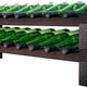 Vinotemp - 2 x 9 Bottle Modular Wine Rack Stained - EP‐4472‐18S‐C