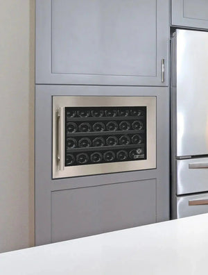 Vinotemp - 24 Bottle Stainless Wall-Mounted Single-Zone Wine Cooler - EL‐24WCUSS