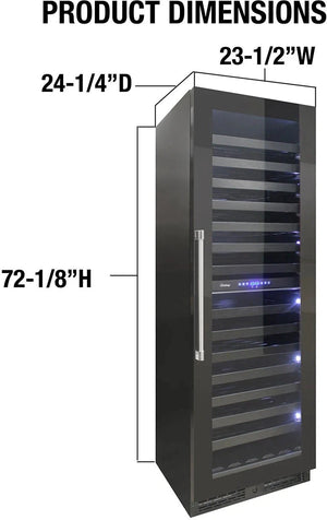 Vinotemp - 24" Panel-Ready Dual Zone Wine Cooler - VT‐24PR125