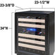 Vinotemp - 24" Panel-Ready Wine Cooler - VT‐24PR46