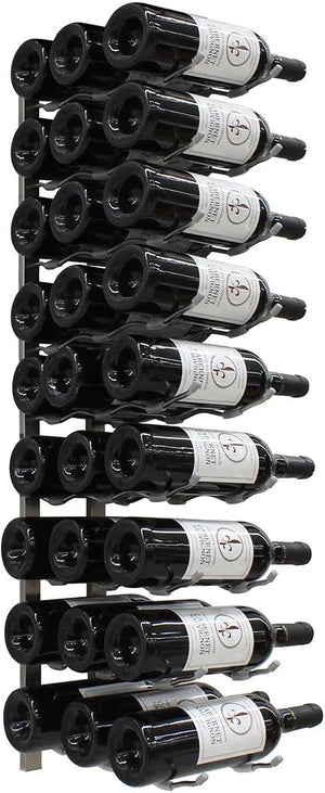 Vinotemp - 27 Bottle Epic Metal Wine Rack Stainless - EP‐WIRE3S