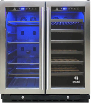 Vinotemp - 30" Wine & Beverage Cooler - EL‐30SWCB2D