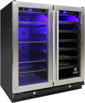 Vinotemp - 30" Wine & Beverage Cooler - EL‐30SWCB2D