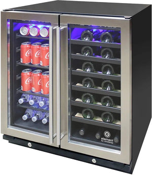 Vinotemp - 30" Wine & Beverage Cooler - EL‐30SWCB2D