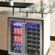 Vinotemp - 30" Wine & Beverage Cooler - EL‐30SWCB2D