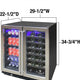 Vinotemp - 30" Wine & Beverage Cooler - EL‐30SWCB2D