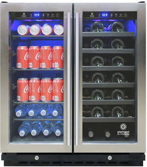 Vinotemp - 30" Wine & Beverage Cooler - EL‐30SWCB2D