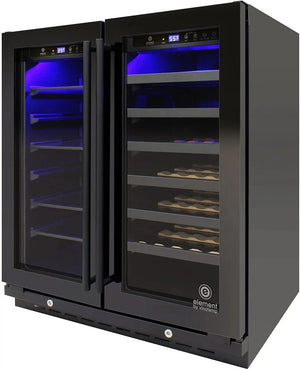 Vinotemp - 33 Bottle Wine and 101 Can Beverage Cooler - EL‐BWC101‐01