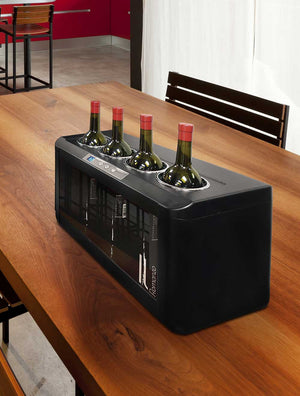 Vinotemp - 4 Bottle Thermoelectric Open Wine Cooler - IL‐OW004