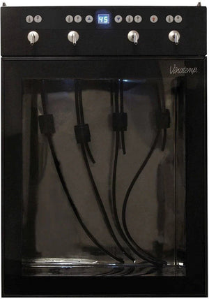 Vinotemp - 4 Bottle Wine Dispenser Black - VT‐WINEDISP4