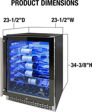 Vinotemp - 41 Bottle Single-Zone Wine Cooler - EL‐54COMM