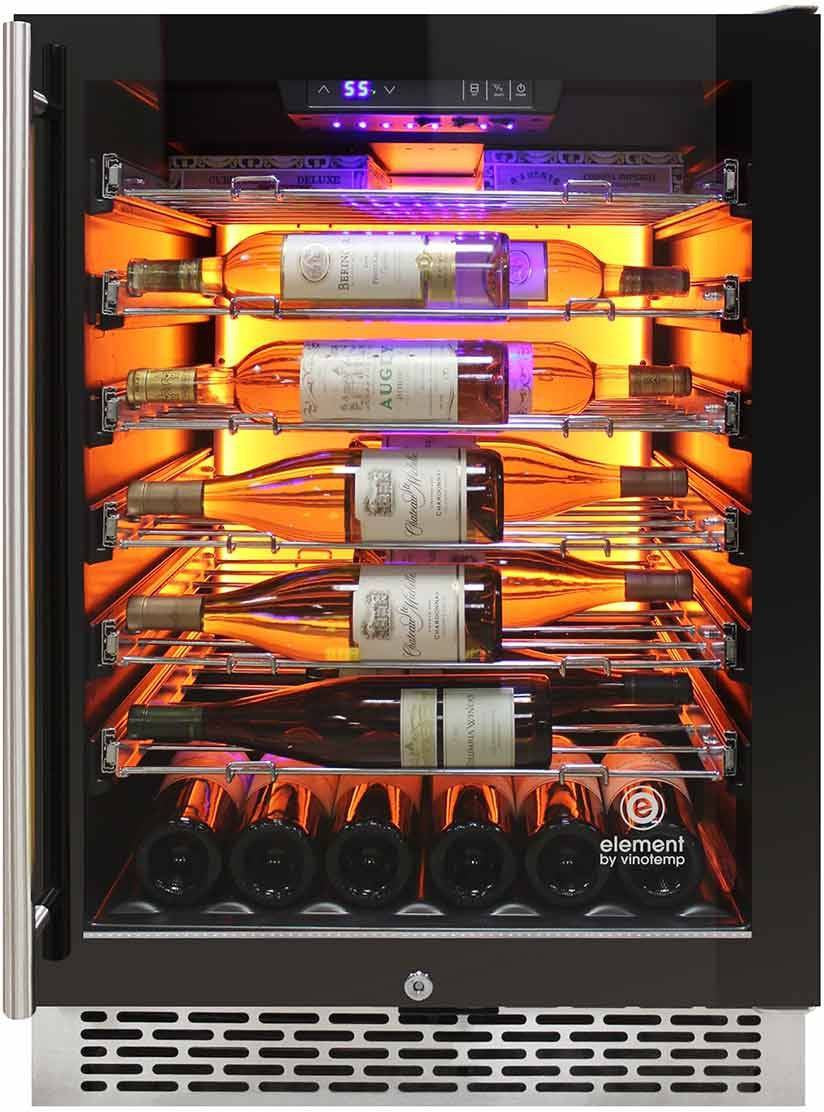 Vinotemp - 41 Bottle Single-Zone Wine Cooler - EL‐54COMM