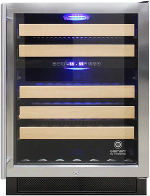 Vinotemp - 46 Bottle Dual Zone Wine Cooler - EL‐46WCST