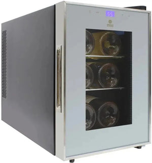 Vinotemp - 6 Bottle Touch Screen Single-Zone Thermoelectric Wine Cooler - EL‐6SILST