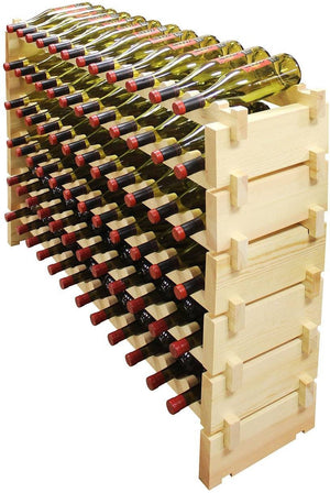 Vinotemp - 6 x 12 Bottle Modular Wine Rack Natural - EP‐4472‐72‐C