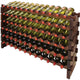 Vinotemp - 6 x 12 Bottle Modular Wine Rack Stained - EP‐4472‐72S‐C