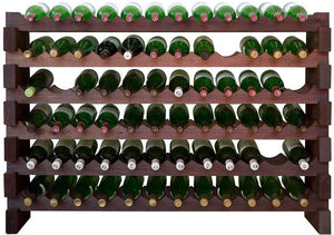 Vinotemp - 6 x 12 Bottle Modular Wine Rack Stained - EP‐4472‐72S‐C