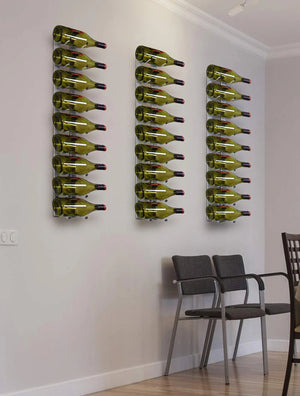 Vinotemp - 9 Bottle Epic Metal Wine Rack Stainless - EP‐WIRE1S