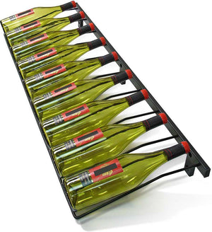 Vinotemp - 9 Bottle Epicureanist Wall-Mounted Display Rack Black - EP‐TDISPRACK