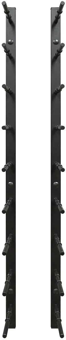 Vinotemp - 9 Bottle Modern Peg Wine Rack Black - EP‐PEGWALL9B