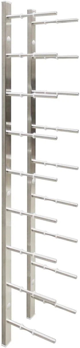 Vinotemp - 9 Bottle Modern Peg Wine Rack Stainless - EP‐PEGWALL9S