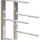 Vinotemp - 9 Bottle Modern Peg Wine Rack Stainless - EP‐PEGWALL9S