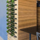 Vinotemp - 9 Bottle Modern Peg Wine Rack Stainless - EP‐PEGWALL9S