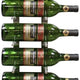 Vinotemp - 9 Bottle Modern Peg Wine Rack Stainless - EP‐PEGWALL9S