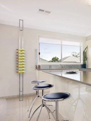 Vinotemp - Epicureanist Floor To Ceiling Frame Stainless Steel - EP‐RACKFC‐SS