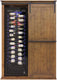 Vinotemp - Rustic Wine Cabinet With Sliding Door - VT‐RUSTICAB2D